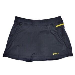 ASICS Women's Black Athletic Skort With Zipper Pocket Size Medium